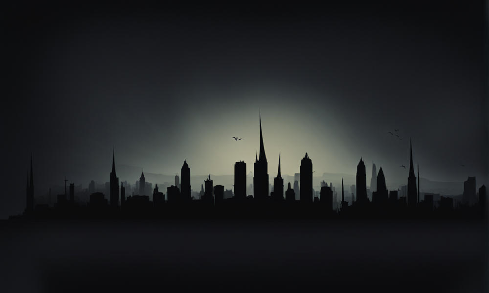 Eerie City Backdrop for Scary Stories